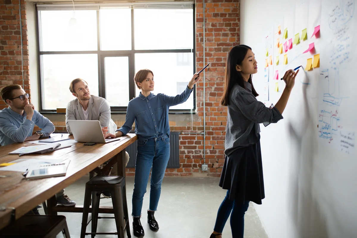 Atelier de travail autour d’un tableau de coordination